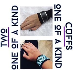 Handmade suede/leather arm cuffs